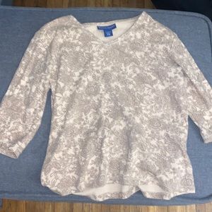 Cream floral top